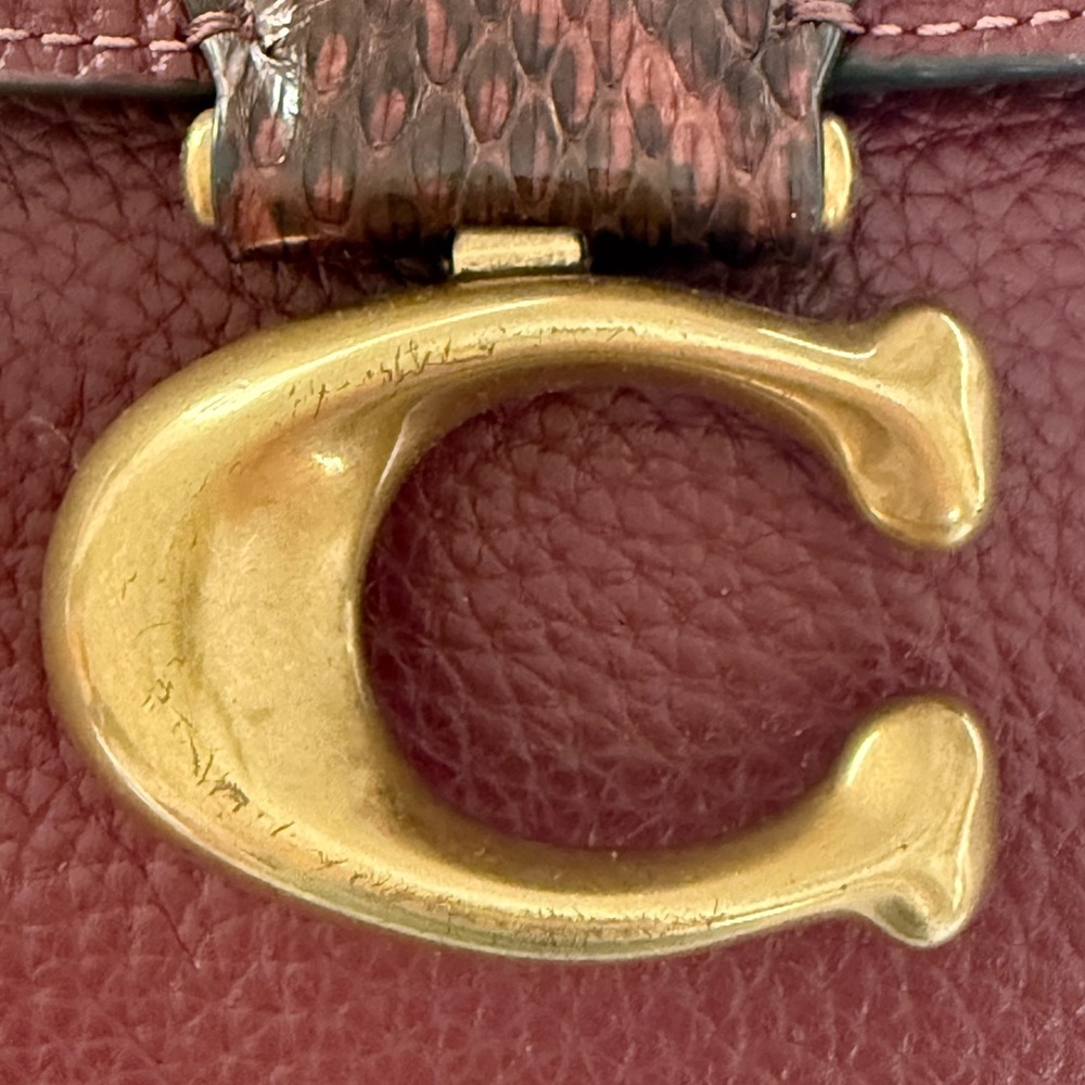 Coach May Shoulder Bag With Snakeskin Detail - Picture 15 of 15